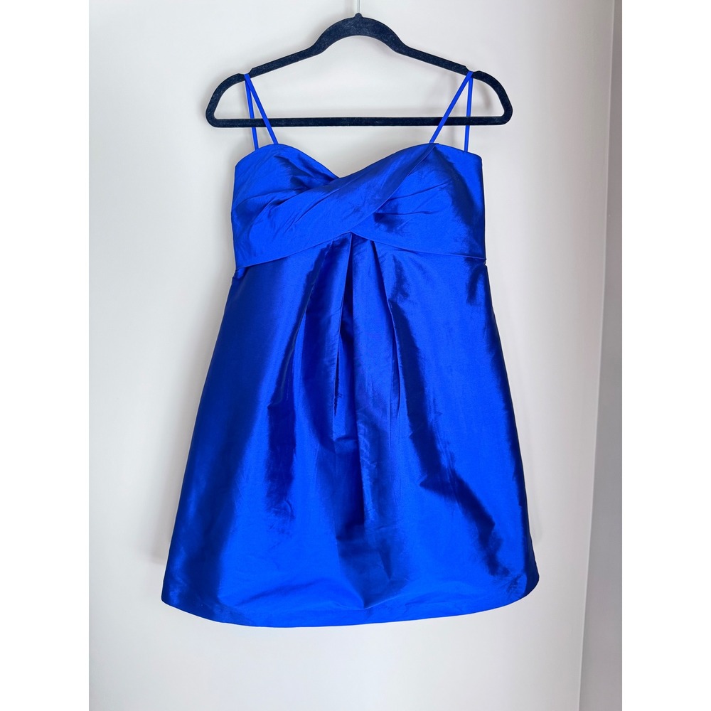 Vintage Cache Royal Blue Strapless Cocktail Dress Y2K Party Prom Size 12